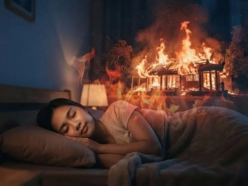 mo thay chay nha la diem bao gi diem lanh hay loi canh bao